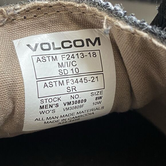 Volcom Chill Comp Toe EH MaxTrax Slip Resistant Casual Work Oxford Sz W-10W M-8W - Picture 3 of 15